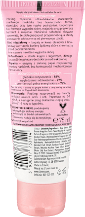 PIELĘGNACJA OCZYSZCZAJĄCA Migdałowy peeling enzymatyczny z papainą  Lirene