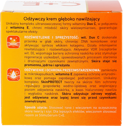 C+E Odżywczy krem głęboko nawilżający na dzień i na noc Lirene