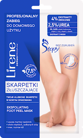 Skarpetki złuszczające do stóp Lirene