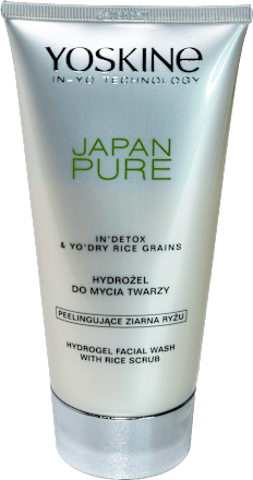 Japan Pure hidrogel za pranje lica s rižinim pilingom Yoskine