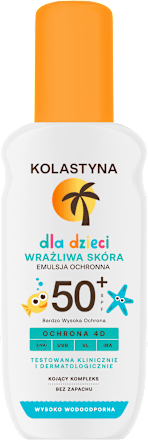 Emulsja ochronna w sprayu dla dzieci SPF 50+ Wrażliwa skóra  Kolastyna Sun