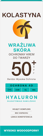 Krem ochronny do twarzy SPF 50+ Wrażliwa skóra  Kolastyna Sun