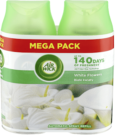 Wkład do automatycznego odświeżacza powietrza Białe Kwiaty MEGAPACK AirWick