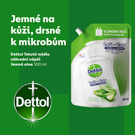 tekuté mýdlo  Aloe Vera náhradní náplň Dettol