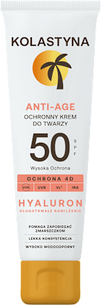 Ochronny krem do twarzy Anti-Age SPF 50 Kolastyna Sun