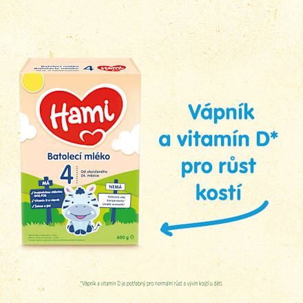 pokračovací mléčná kojenecká výživa 4 24m Hami