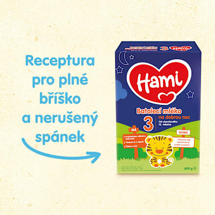 pokračovací mléčná kojenecká výživa 3 DN 12m Hami