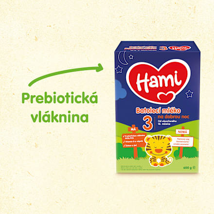 pokračovací mléčná kojenecká výživa 3 DN 12m Hami