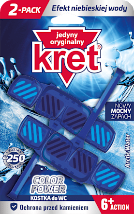 Kostka do WC barwiąca wodę Arctic Water kret