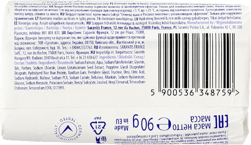 Kremowe mydło w kostce Linseed & Rice Milk Luksja