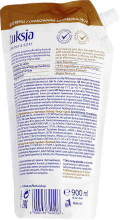 Kremowe mydło w płynie Cotton Milk & Provitamin B5, zapas Luksja