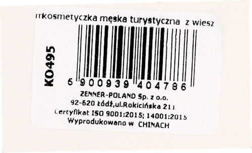 Kosmetyczka męska turystyczna z wieszakiem Ewa Schmitt