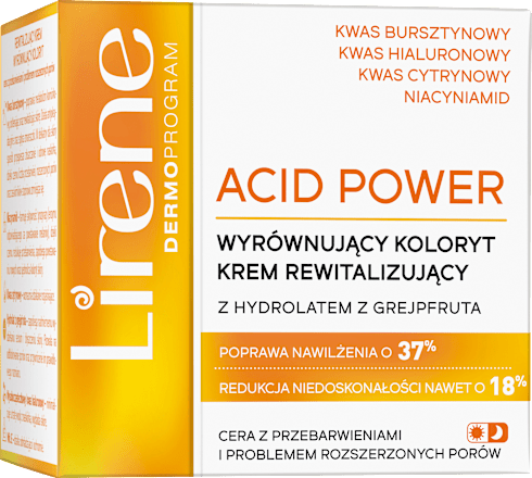 ACID POWER Rewitalizujący krem wyrównujący koloryt Lirene