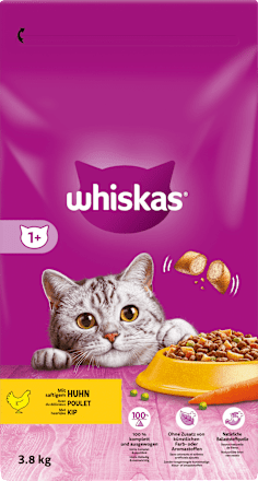 Trockenfutter Katze 1+ mit Huhn Whiskas