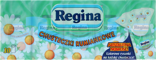 Chusteczki higieniczne Rumiankowe, 4-warstwowe, 9x10 szt. Regina