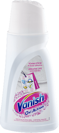 Odplamiacz do białych tkanin w płynie Vanish Oxi Action