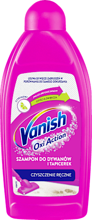 Szampon do dywanów i tapicerki do prania ręcznego 3w1, cytrynowy Vanish Oxi Action