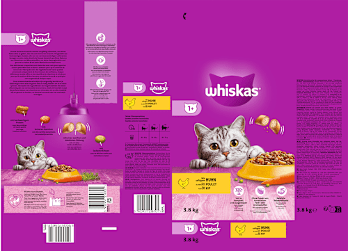Trockenfutter Katze mit Huhn, Adult 1+ Whiskas