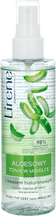 Pielęgnacja oczyszczająca Aloesowy tonik w mgiełce z kwasem hialuronowym  Lirene