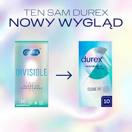 Prezerwatywy lateksowe Invisible Dopasowane Durex