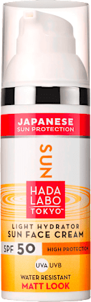 Crema Solare Viso Idratante Waterproof  SPF50 HADA LABO TOKYO