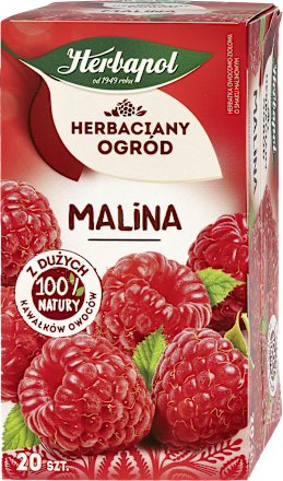 Herbata owocowa, malina (20 x 2,7 g) Herbapol