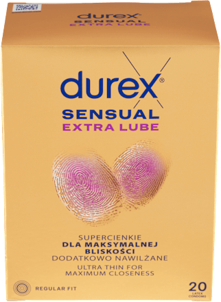 kondomy Sensual Extra Lube durex