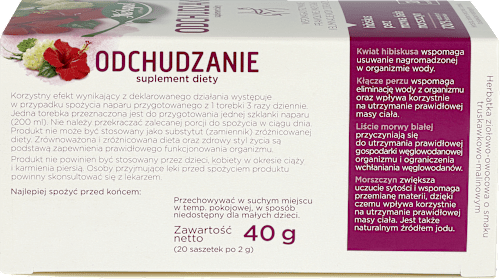 Herbatka na odchudzanie  (20 x 2,0g) Herbapol