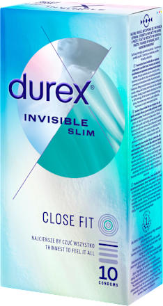 Prezerwatywy lateksowe Invisible Dopasowane Durex