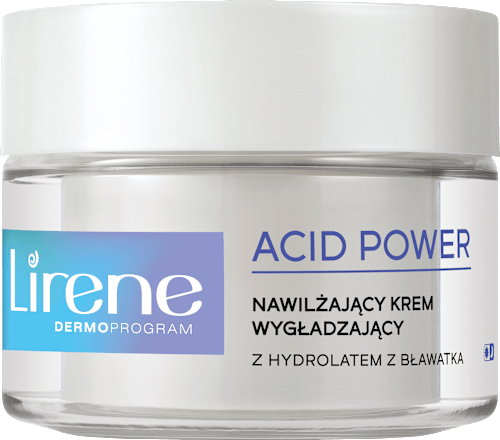 ACID POWER Nawilżający krem wygładzający do cery suchej i naczynkowej  Lirene