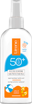 Lapte protecție solară pentru copii SPF50+ UVA, UVB  Lirene