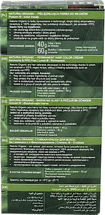 Wegańska farba do włosów Kasztanowy 321  JOANNA Naturia Organic