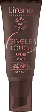 Single Touch fond de ten hidratant cu SPF50 04 Sand Lirene