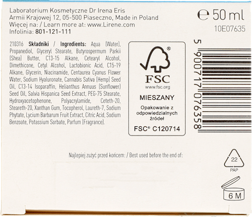ACID POWER Nawilżający krem wygładzający do cery suchej i naczynkowej  Lirene