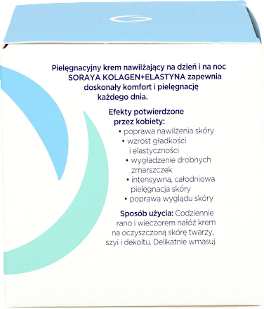 KOLAGEN + ELASTYNA Pielęgnacyjny krem nawilżający Soraya