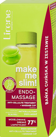 make me slim! Anti-Cellulite Massageöl + Chinesische Saugglocke Lirene