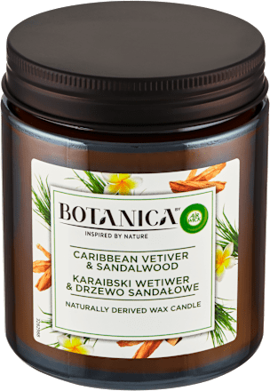 svíčka Karibský vetiver a santalové dřevo BOTANICA BY AIR WICK