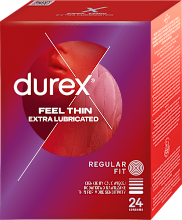 Kondómy Feel Thin Extra Lubricated Regular Fit durex
