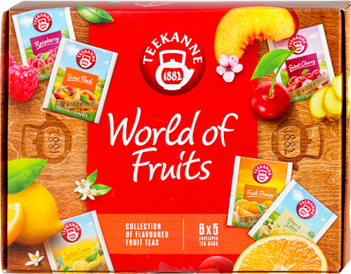World of Fruits kolekcija voćnih čajeva, 6x5 kesica čaja TEEKANNE