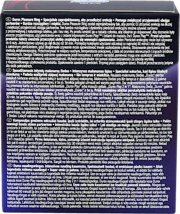 Pierścień erekcyjny Pleasure Ring Durex