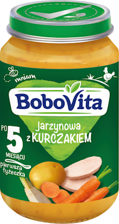 Zupa jarzynowa z kurczakiem po 5 miesiącu Bobovita