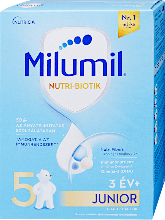 Nutri-Biotik 5 Junior tejalapú italpor 3 éves kortól Milumil