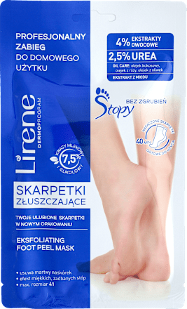 Skarpetki złuszczające do stóp Lirene