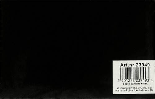 Sople szklane dł. 8 cm* HANMAR