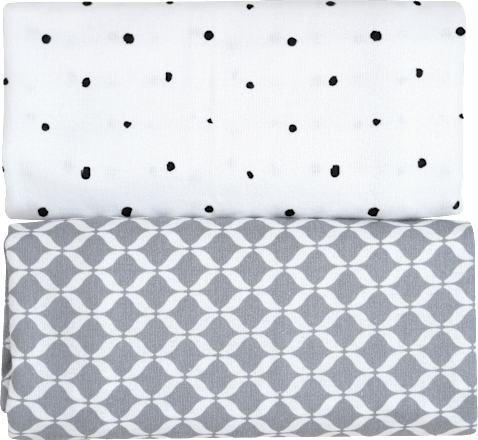 Einschlagtuch/Mulltuch aus Flanellbaumwolle Premium grau  Motherhood