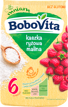 Kaszka ryżowa malina, po 6 miesiącu Bobovita