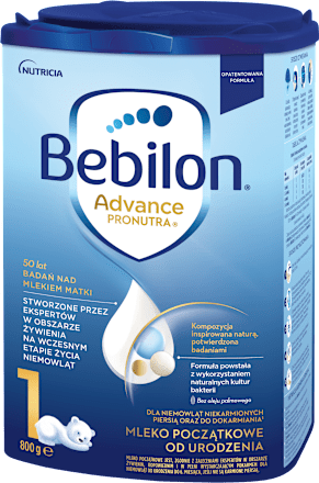 1 Pronutra Advance Mleko początkowe od urodzenia Bebilon