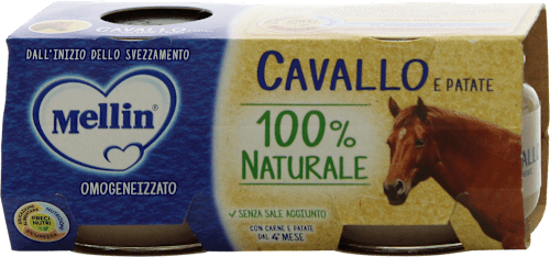 Omogeneizzato cavallo e patate Mellin