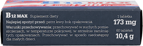 Suplement diety Witamina B12 Max, tabletki OLIMP LABS