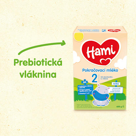 pokračovací mléčná kojenecká výživa 2 6m Hami